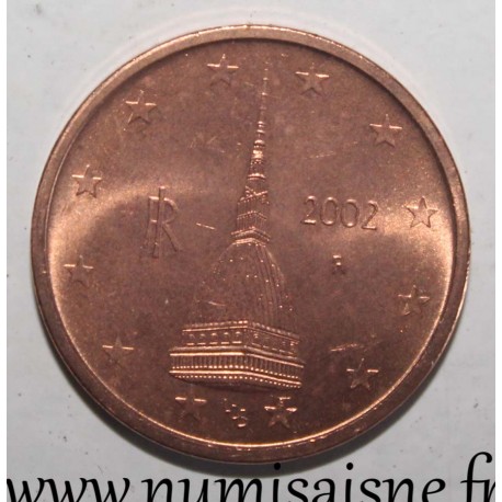 1 euro cent 2002 mole antonelliana