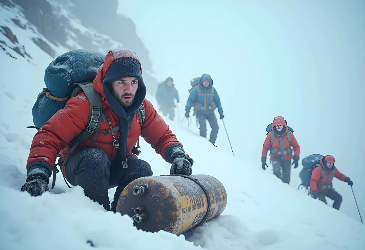 un grimpeur du mont everest fait une découverte