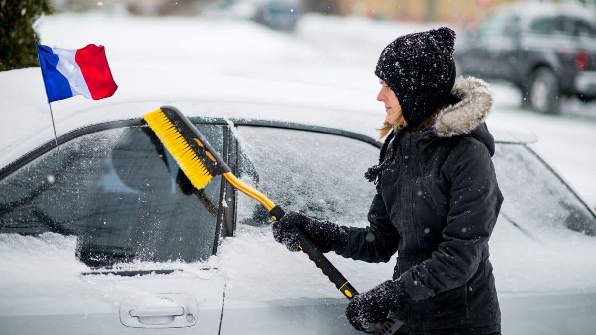 neige bloquée en france