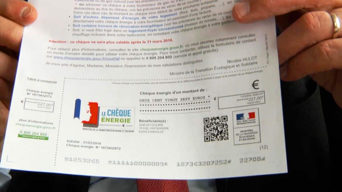 un chèque énergie