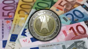 2 euros avec aigle fautée