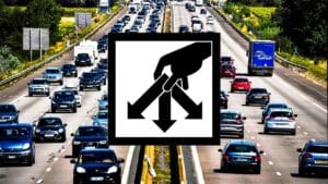 nouveau panneau de signalisation noir