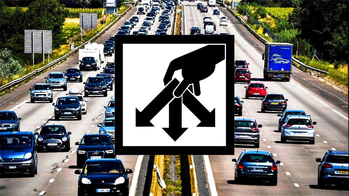 nouveau panneau de signalisation noir