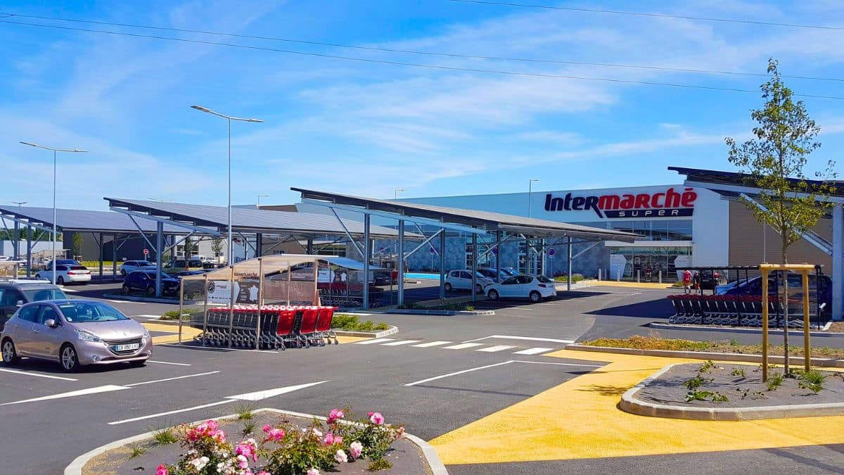 le parking d'intermarché