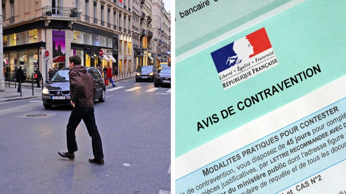 traverser la route sans passage piétons amende