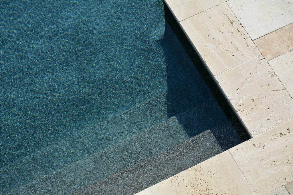 terrasse en travertin